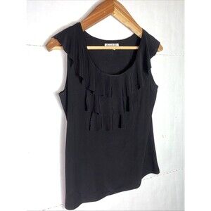 Claudia Richard Women’s XL Black Sleeveless Blouse Tank Top